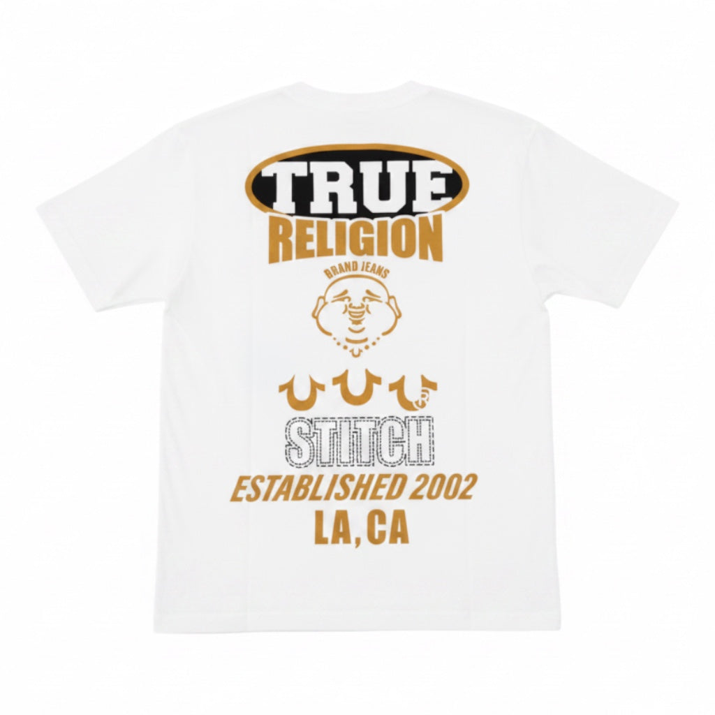 TRUE RELIGION: Stacked Logo SS Tee 110437